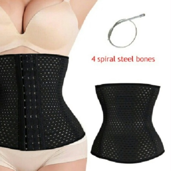 Accessories - (Size XXL, ) black waist trainer/4 bones